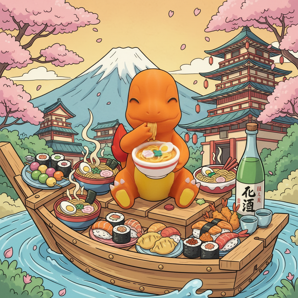 Cute Ramen Dragon Figurine
