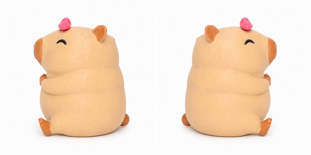 Chubby Capybara Desk Container "His & Hers" Couples Bundle